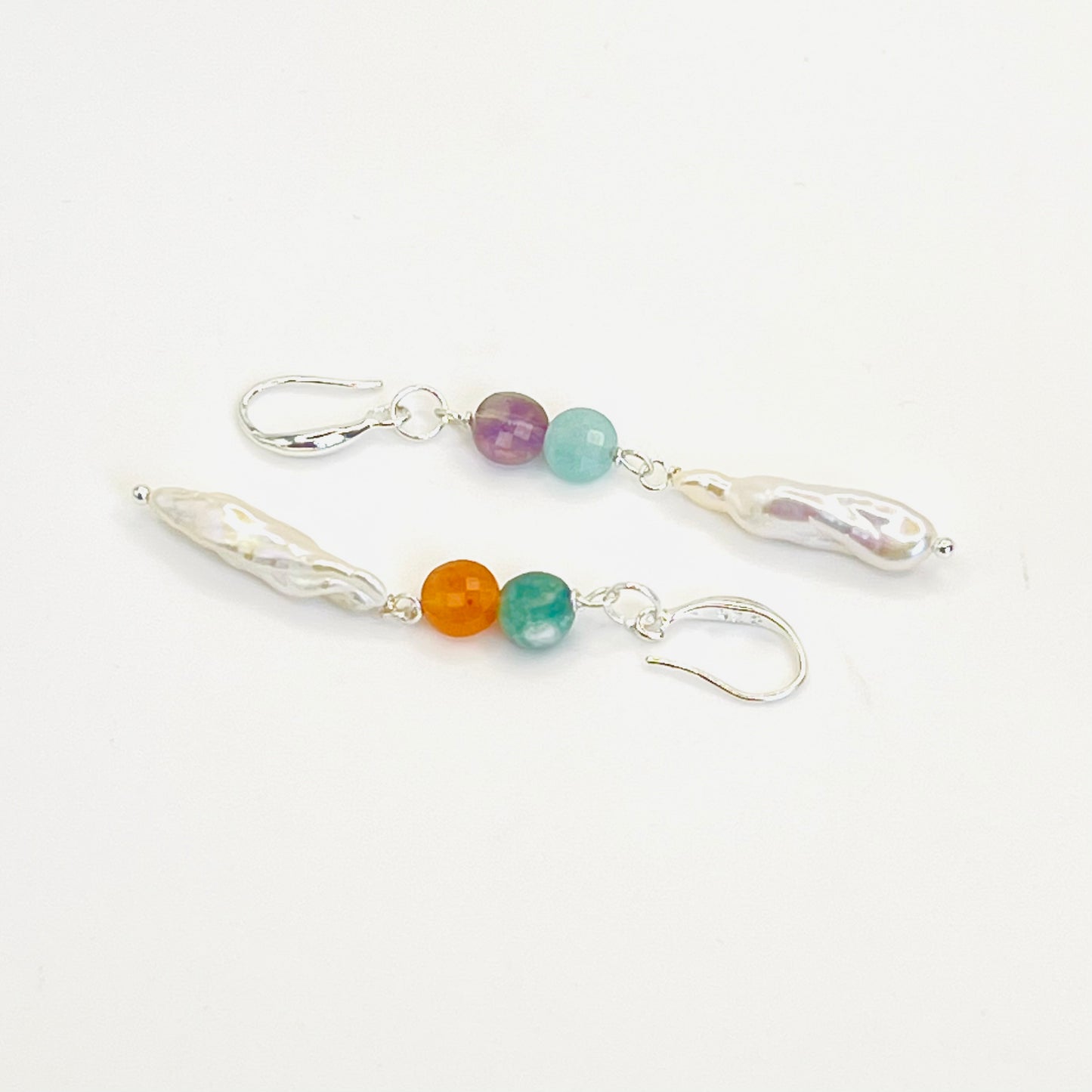 High-Quality Biwa Pearl Earrings – Shine with Natural Elegance