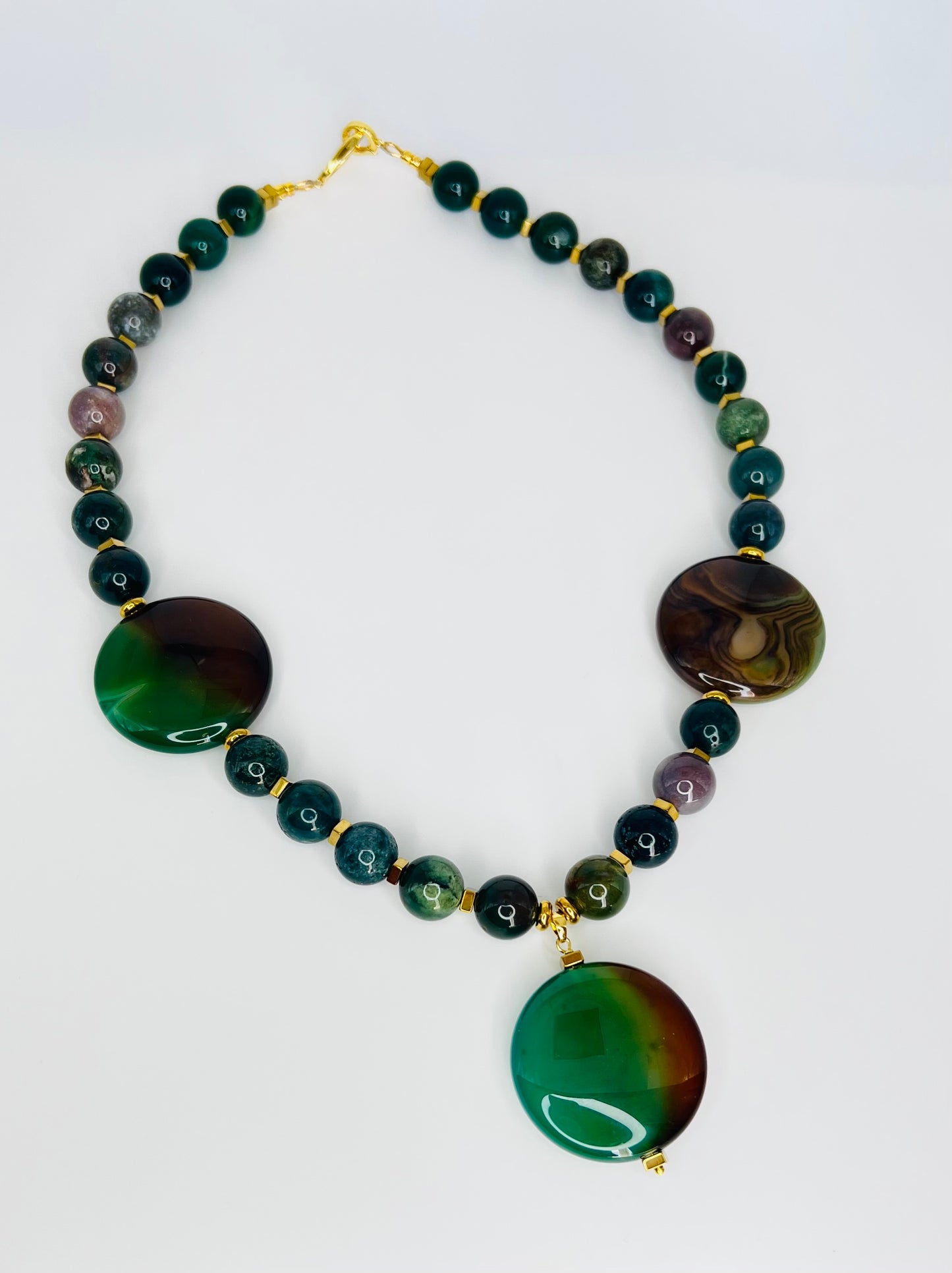 Emerald Harmony Natural Stone Necklace