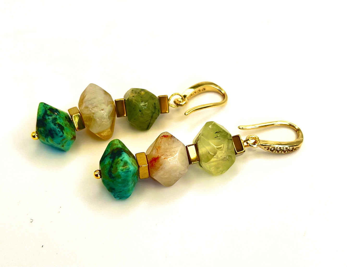 Emerald & Citrine Harmony Earrings