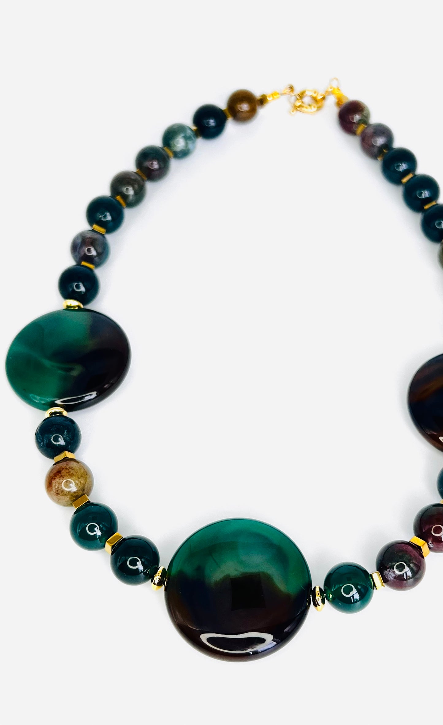 Emerald Harmony Natural Stone Necklace