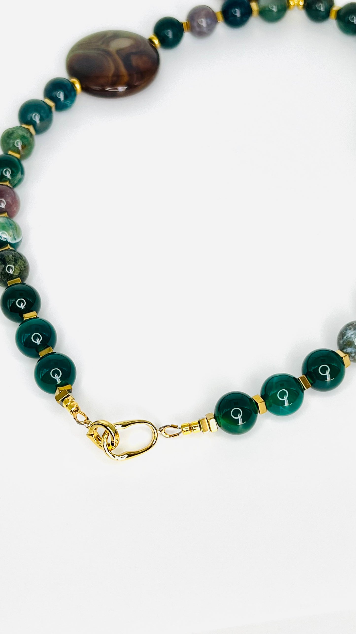 Emerald Harmony Natural Stone Necklace