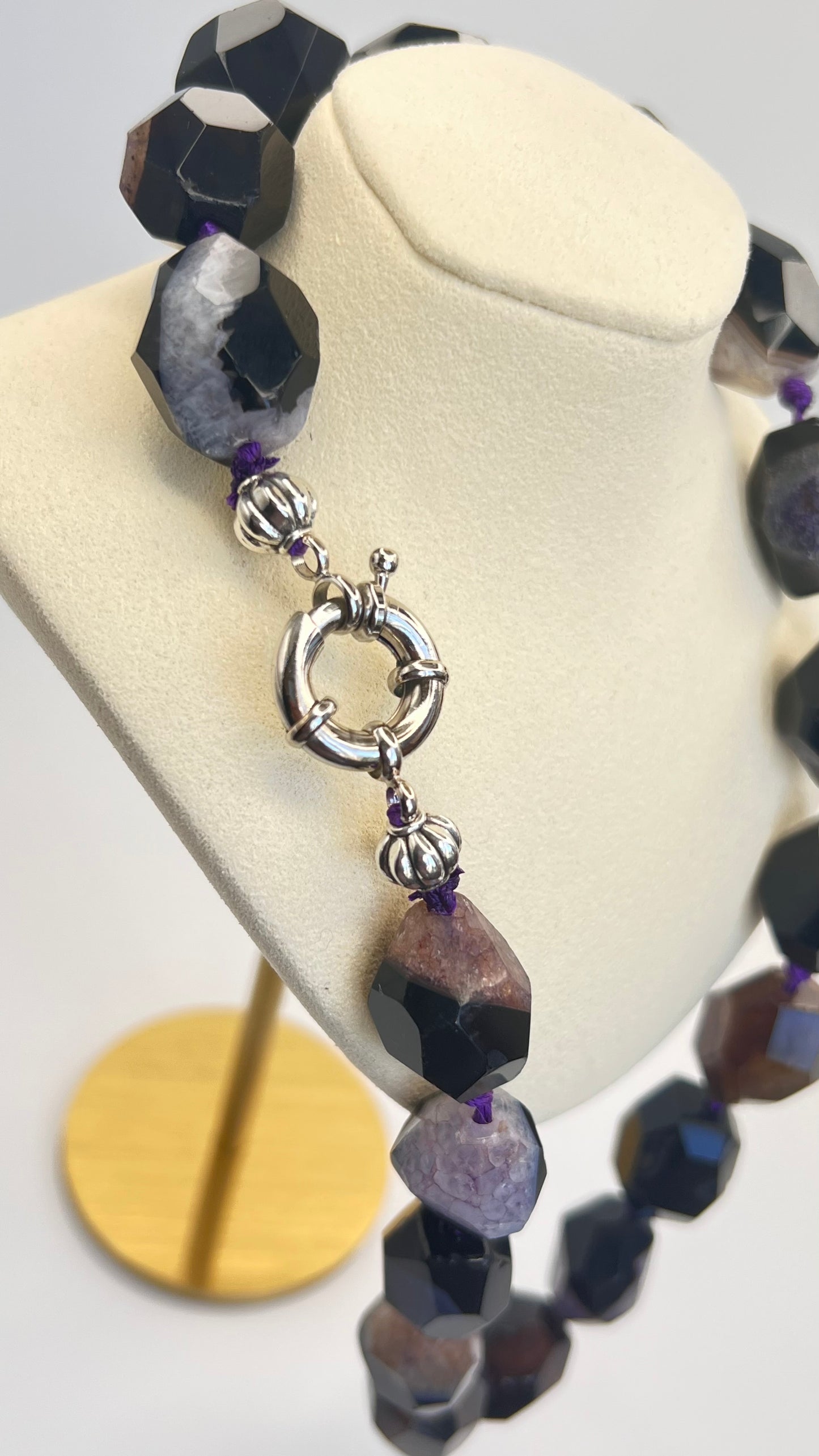 Midnight Amethyst & Quartzite Necklace