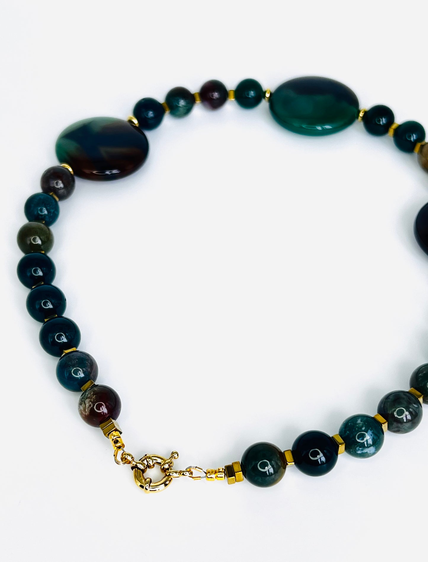 Emerald Harmony Natural Stone Necklace