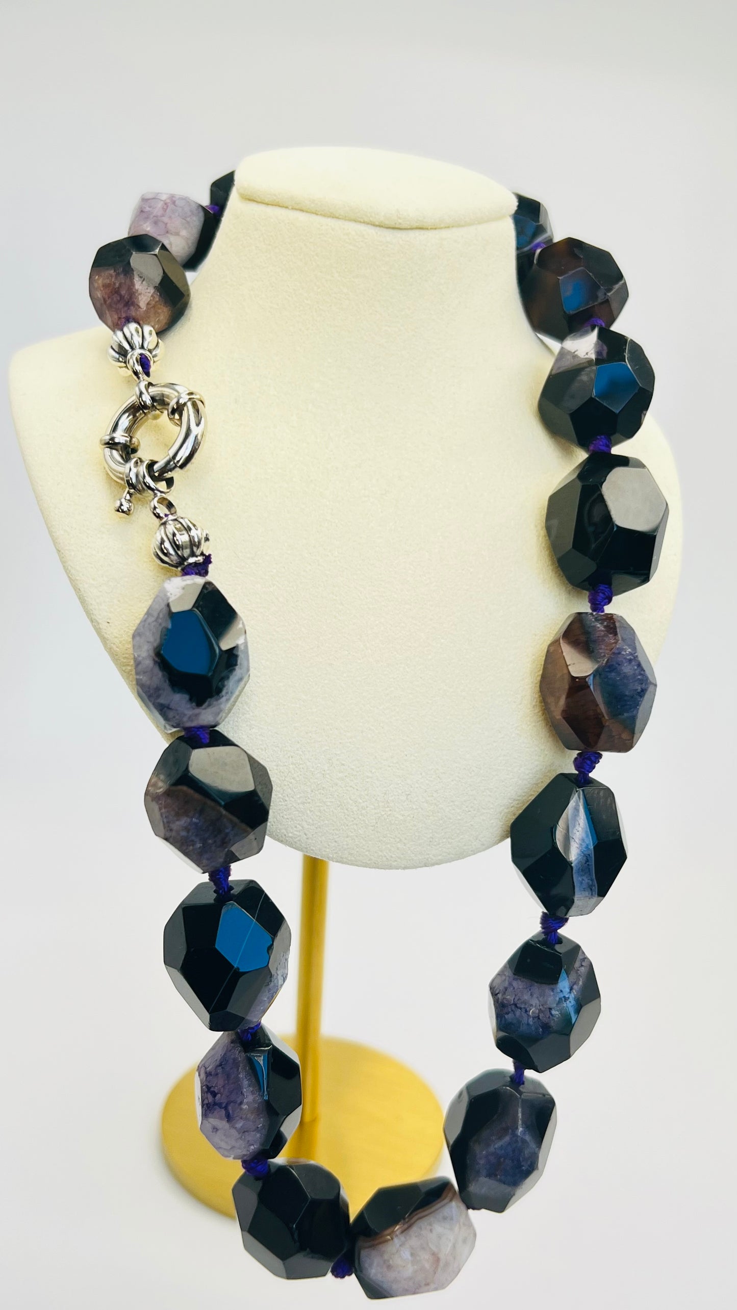Midnight Amethyst & Quartzite Necklace