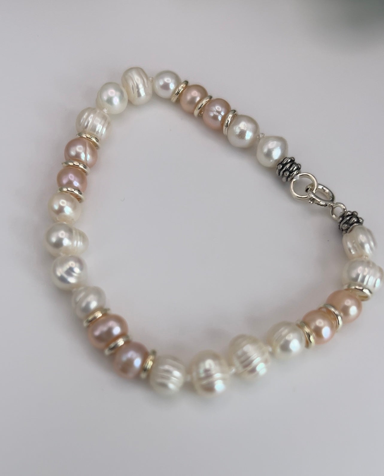 Freshwater Pearls Bracelet in 925 Silver