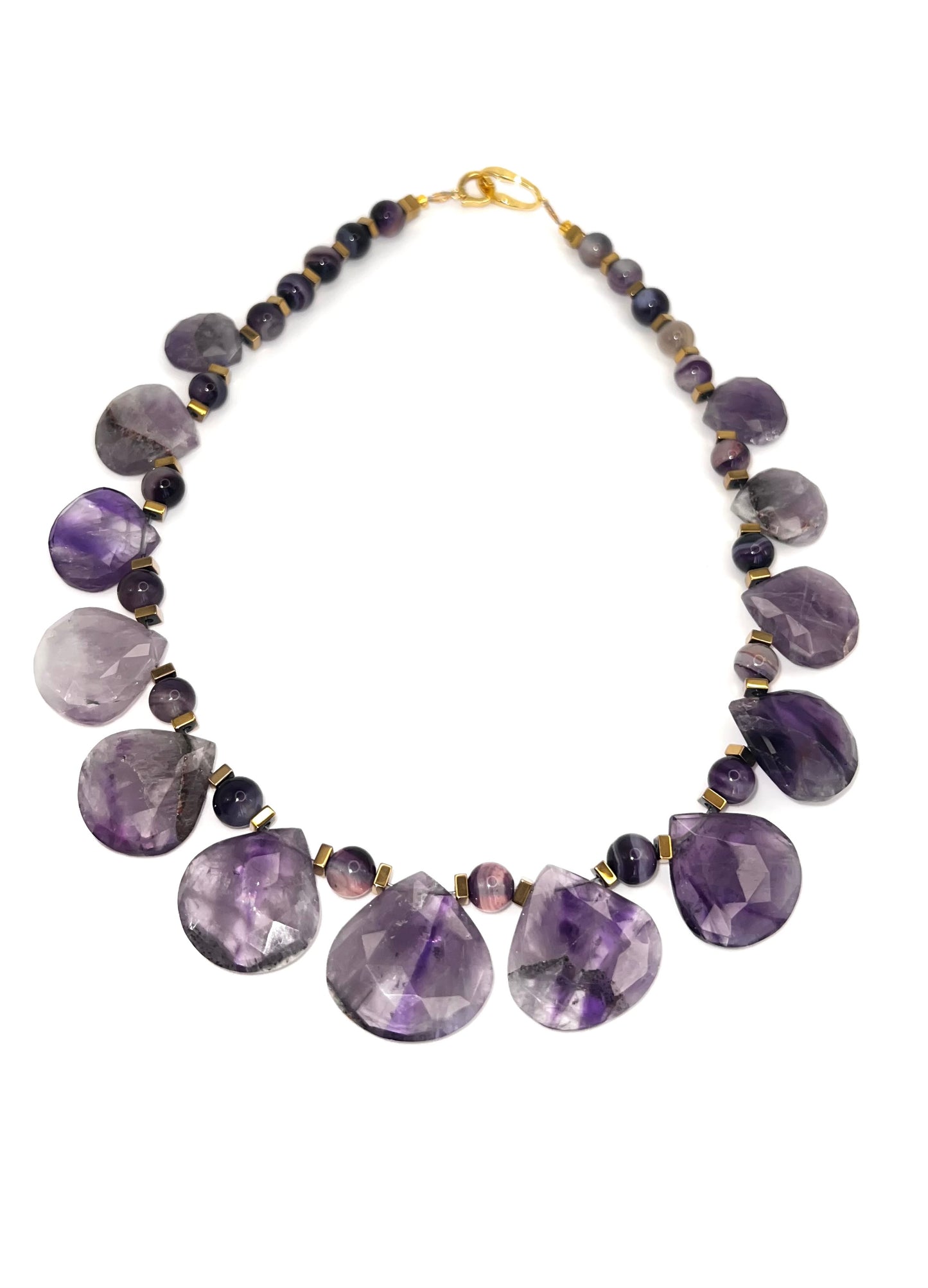Natural Amethyst Statement Necklace
