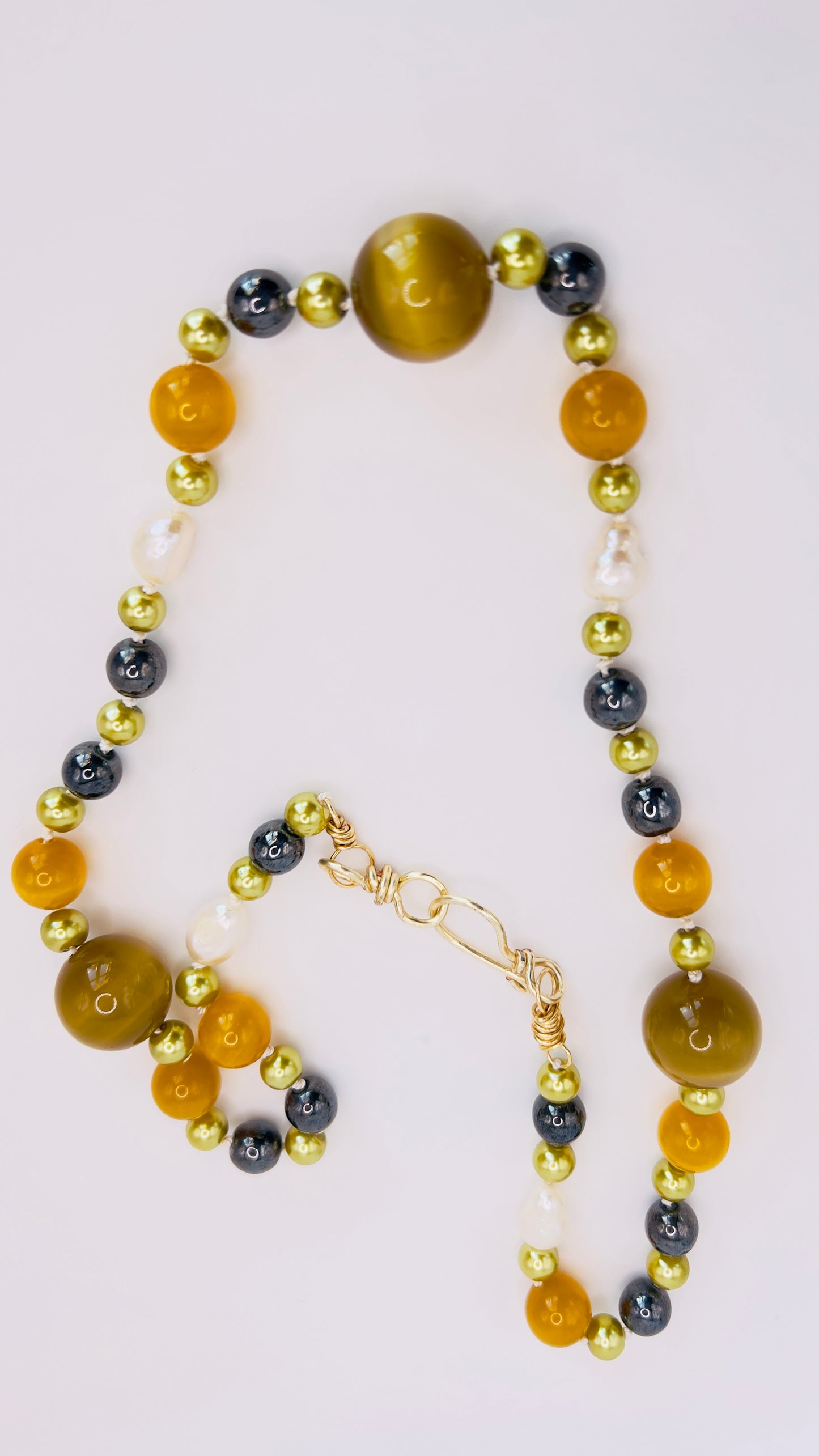 Stunning Cat’s Eye Natural Gemstone Necklace