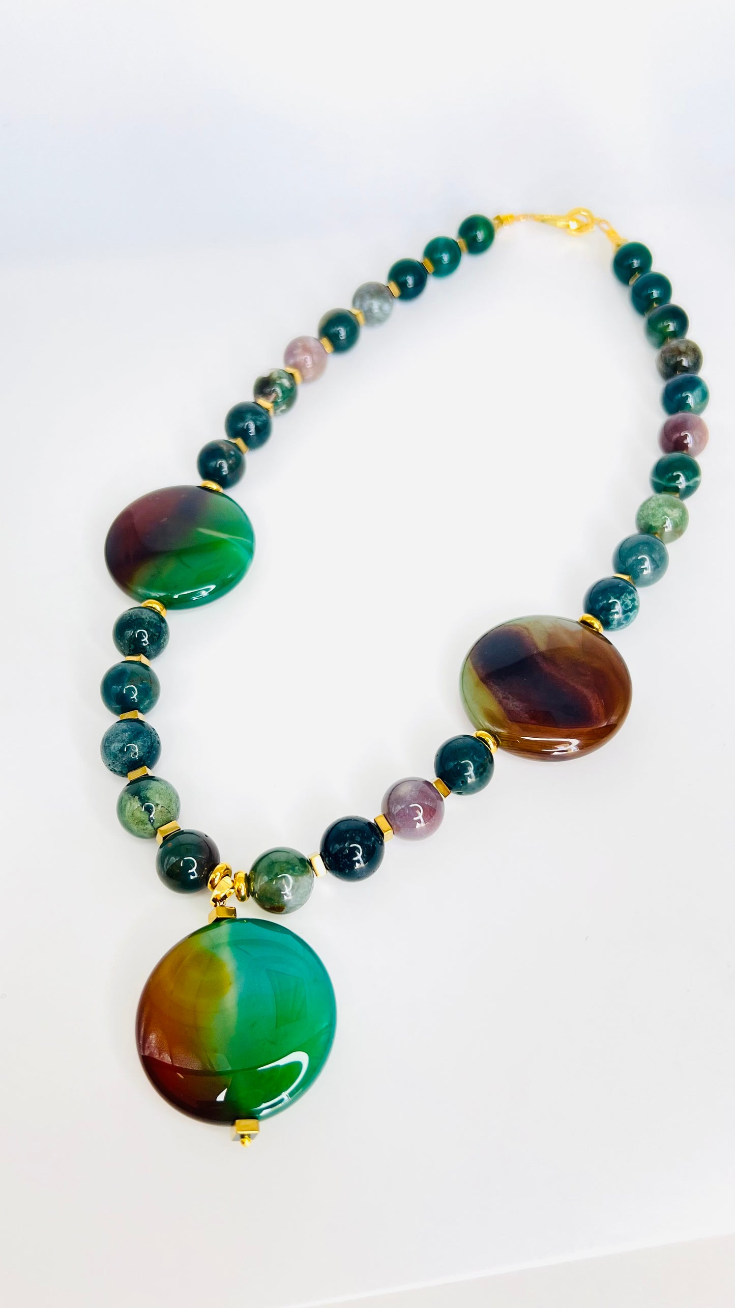 Emerald Harmony Natural Stone Necklace