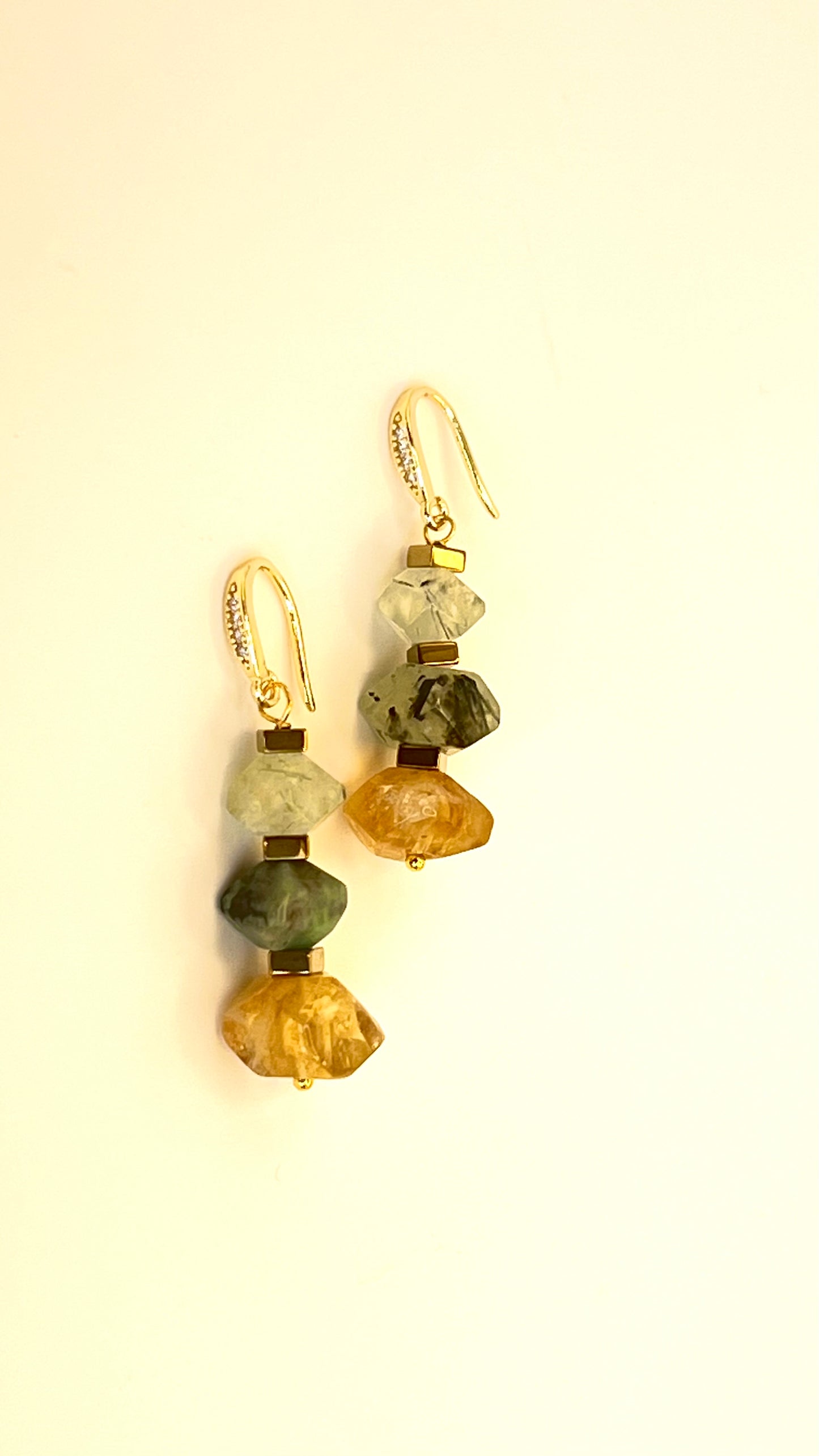 Emerald & Citrine Harmony Earrings