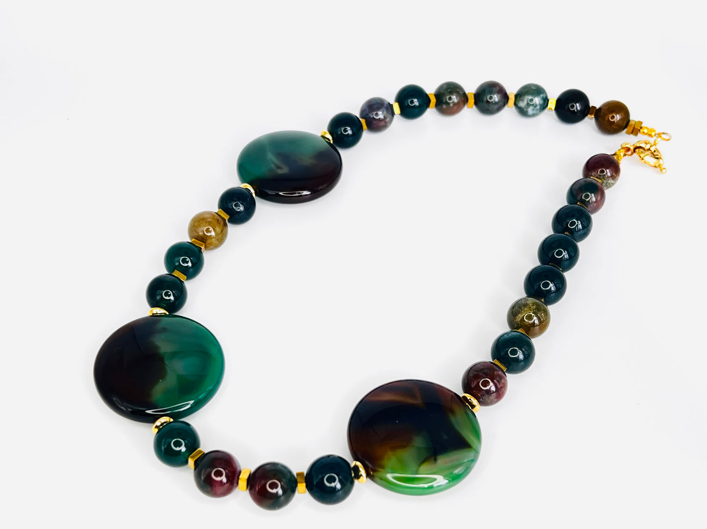 Emerald Harmony Natural Stone Necklace