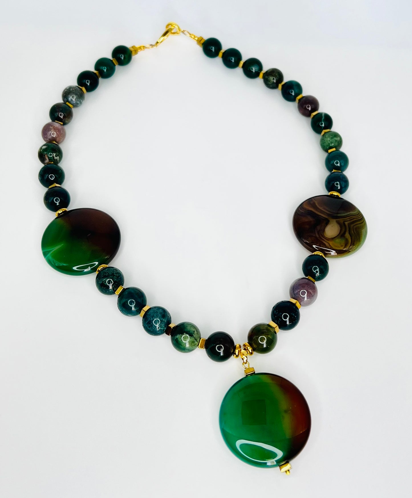 Emerald Harmony Natural Stone Necklace