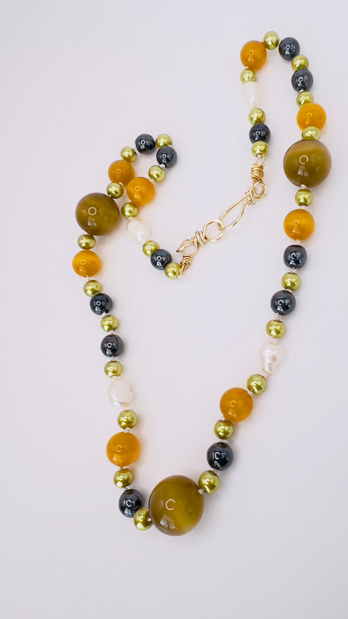 Stunning Cat’s Eye Natural Gemstone Necklace