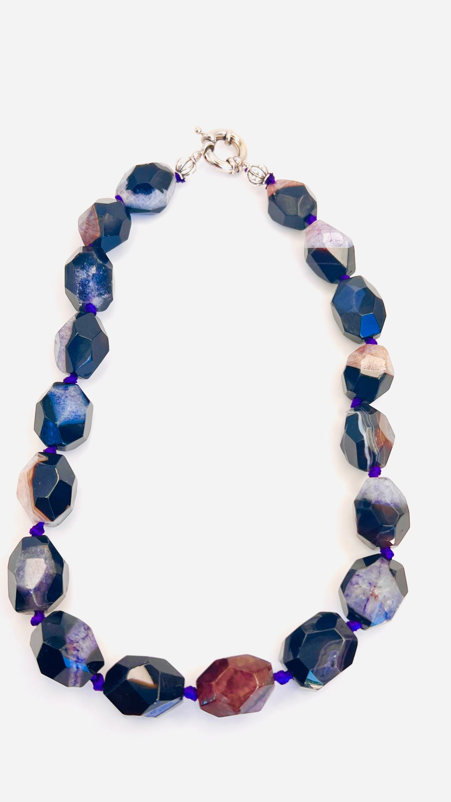 Midnight Amethyst & Quartzite Necklace