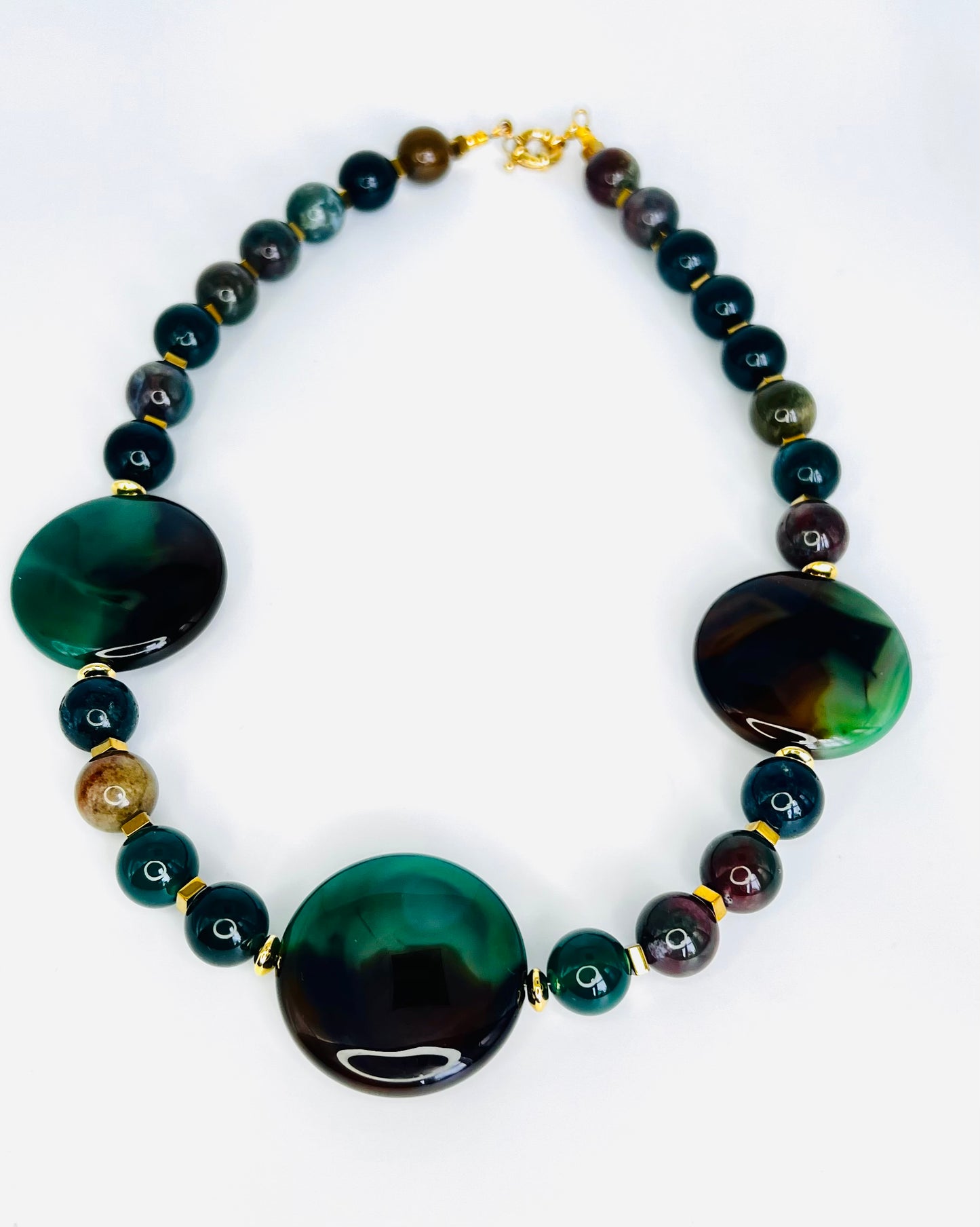 Emerald Harmony Natural Stone Necklace