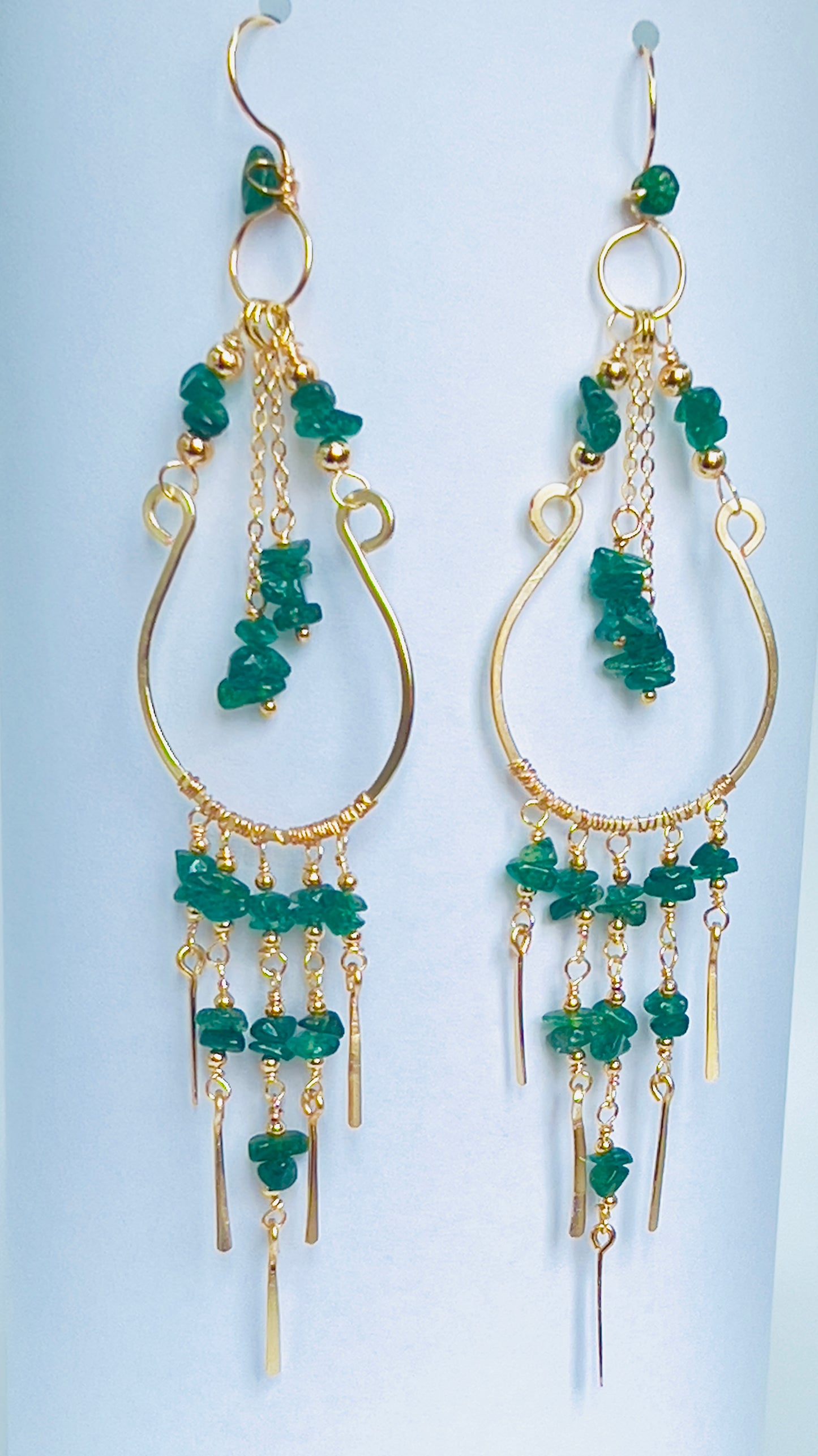 The Emerald Chandelier Earrings