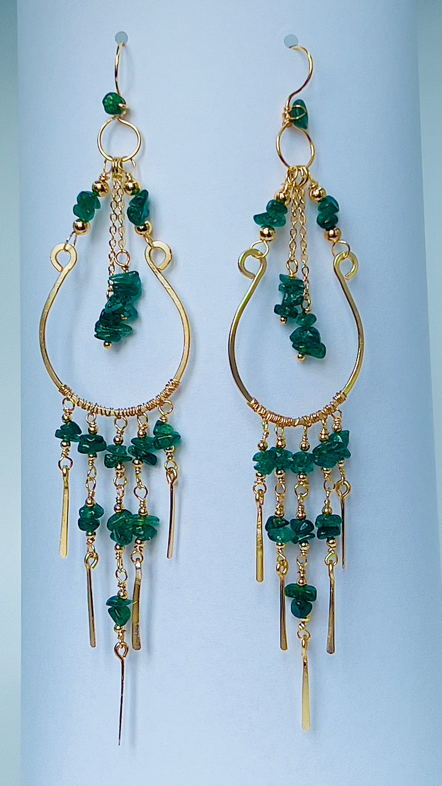 The Emerald Chandelier Earrings