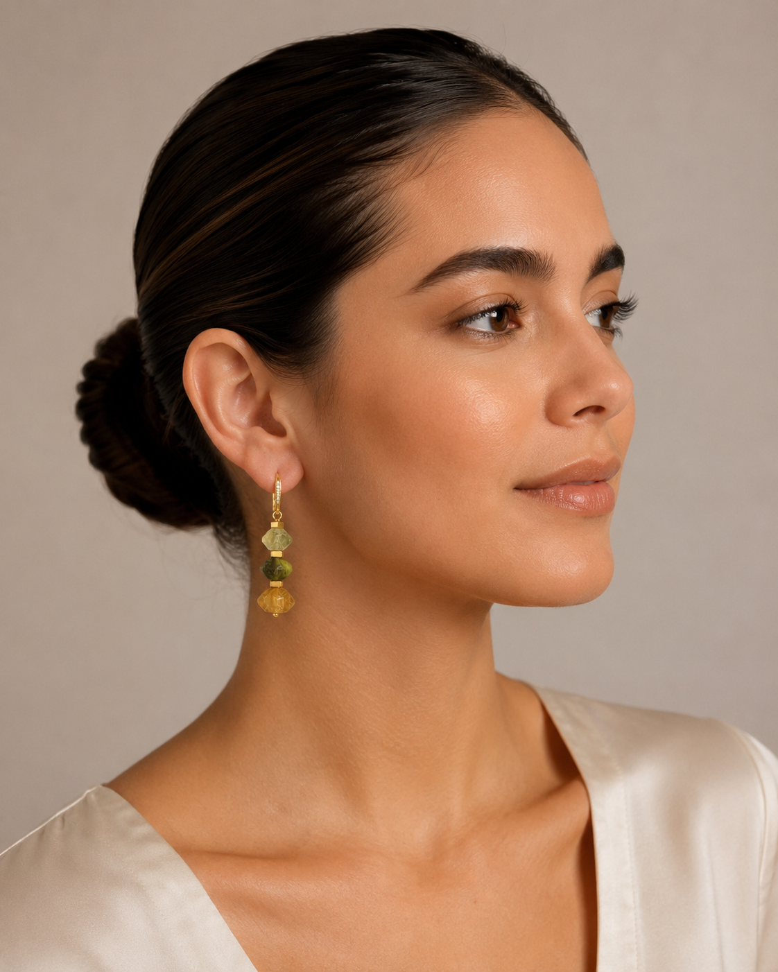 Emerald & Citrine Harmony Earrings