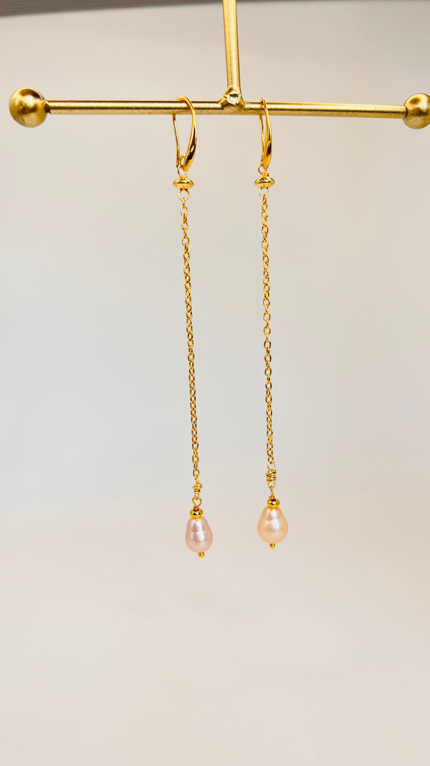 Gold-Filled Baroque Pearl Party Earrings