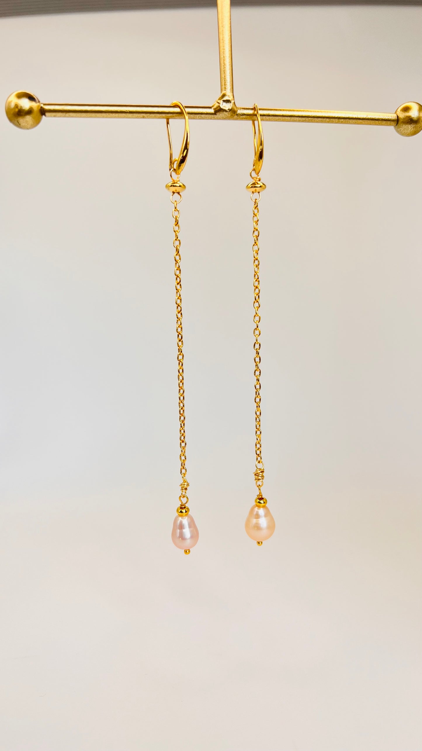 Gold-Filled Baroque Pearl Party Earrings
