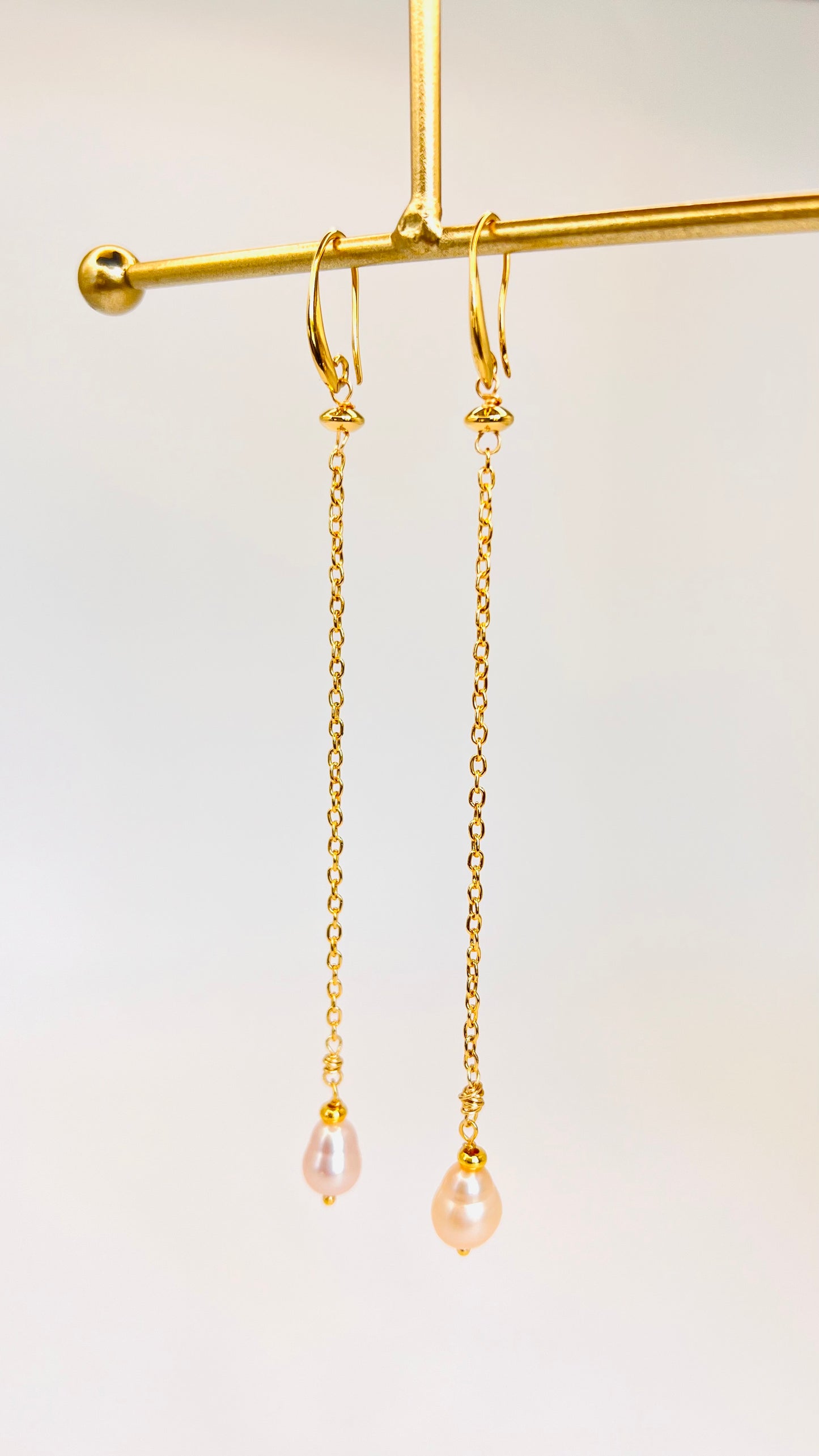 Gold-Filled Baroque Pearl Party Earrings
