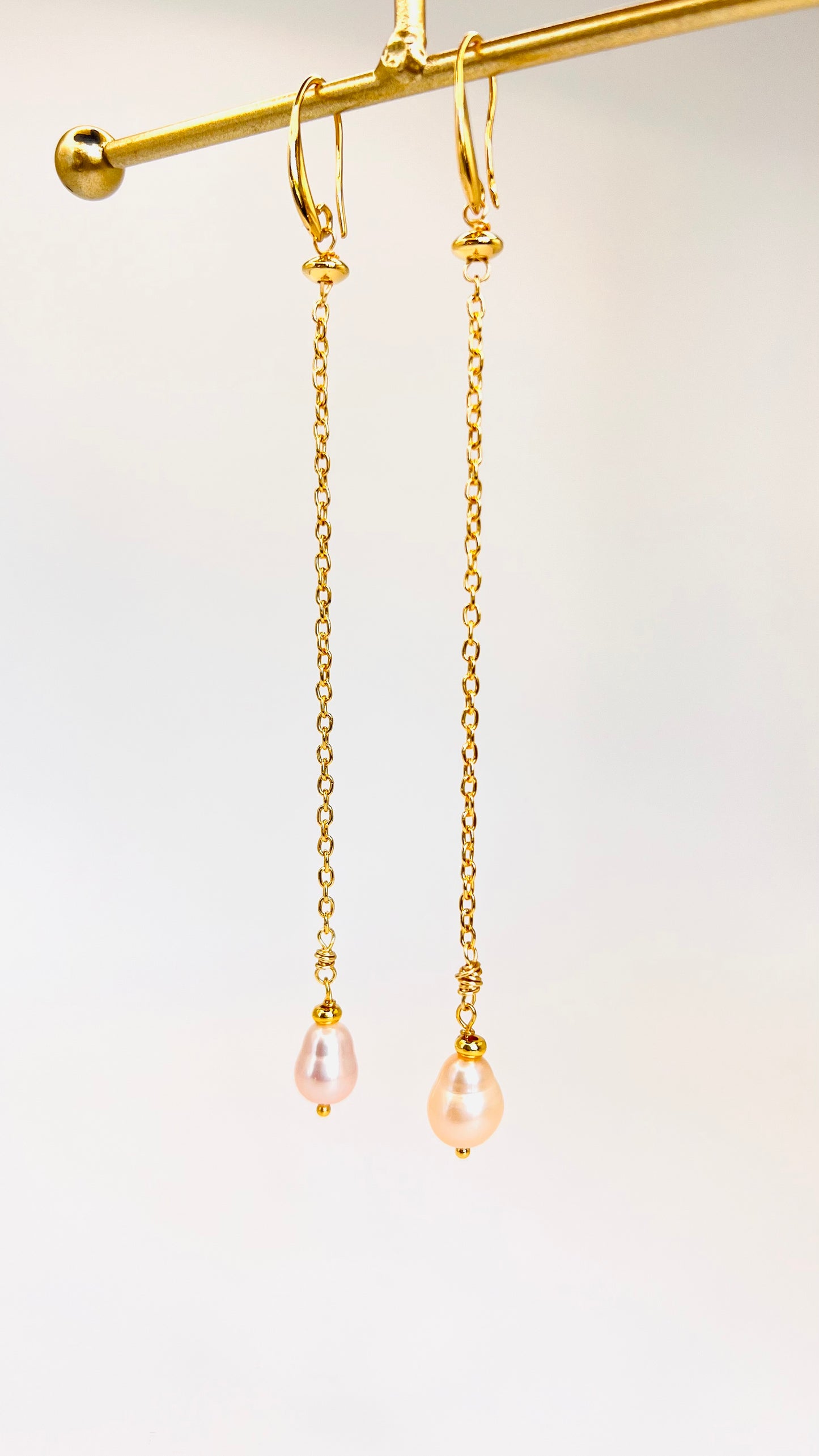 Gold-Filled Baroque Pearl Party Earrings